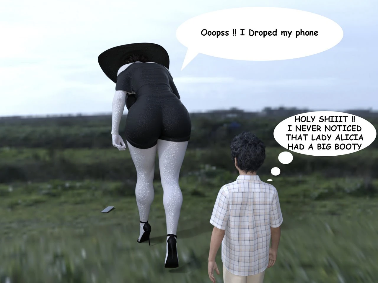 The Trip - Alcina Dimitrescu x Young man porn comic picture 6