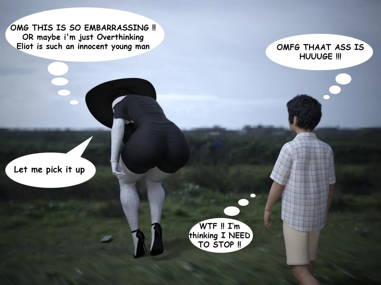 The Trip - Alcina Dimitrescu x Young man porn comic picture 7