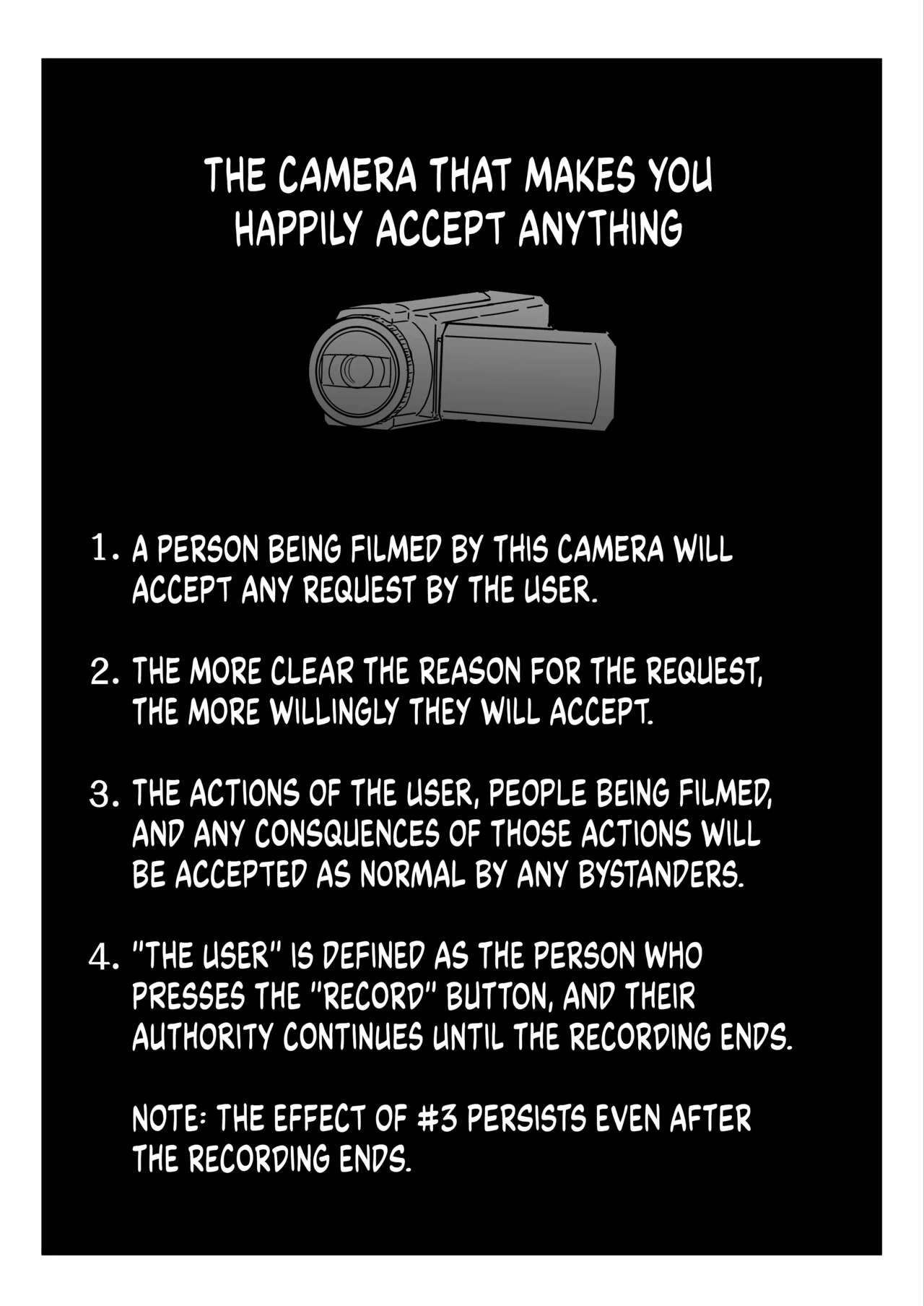 The Video Camera that Makes You Happily Accept Anything | Utsuru to Norinori de Nandemo Ukeirechau Video Camera porn comic picture 4