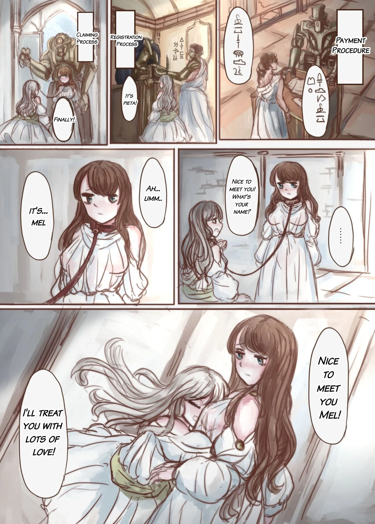 The Wealthy Young Lady Who Bought A Slave And Turned Her Into A Puppy porn comic picture 11