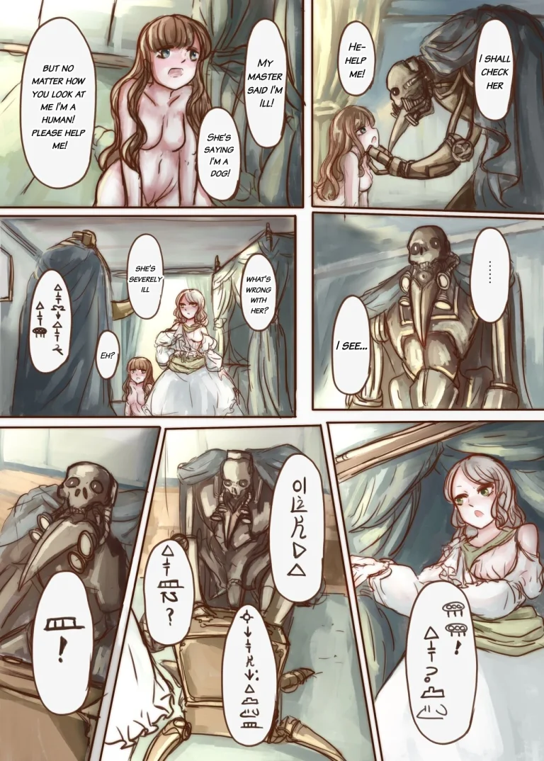 The Wealthy Young Lady Who Bought A Slave And Turned Her Into A Puppy porn comic picture 16