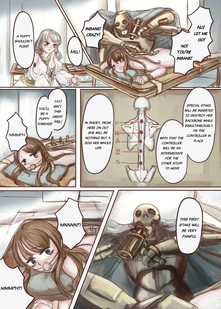 The Wealthy Young Lady Who Bought A Slave And Turned Her Into A Puppy porn comic picture 19