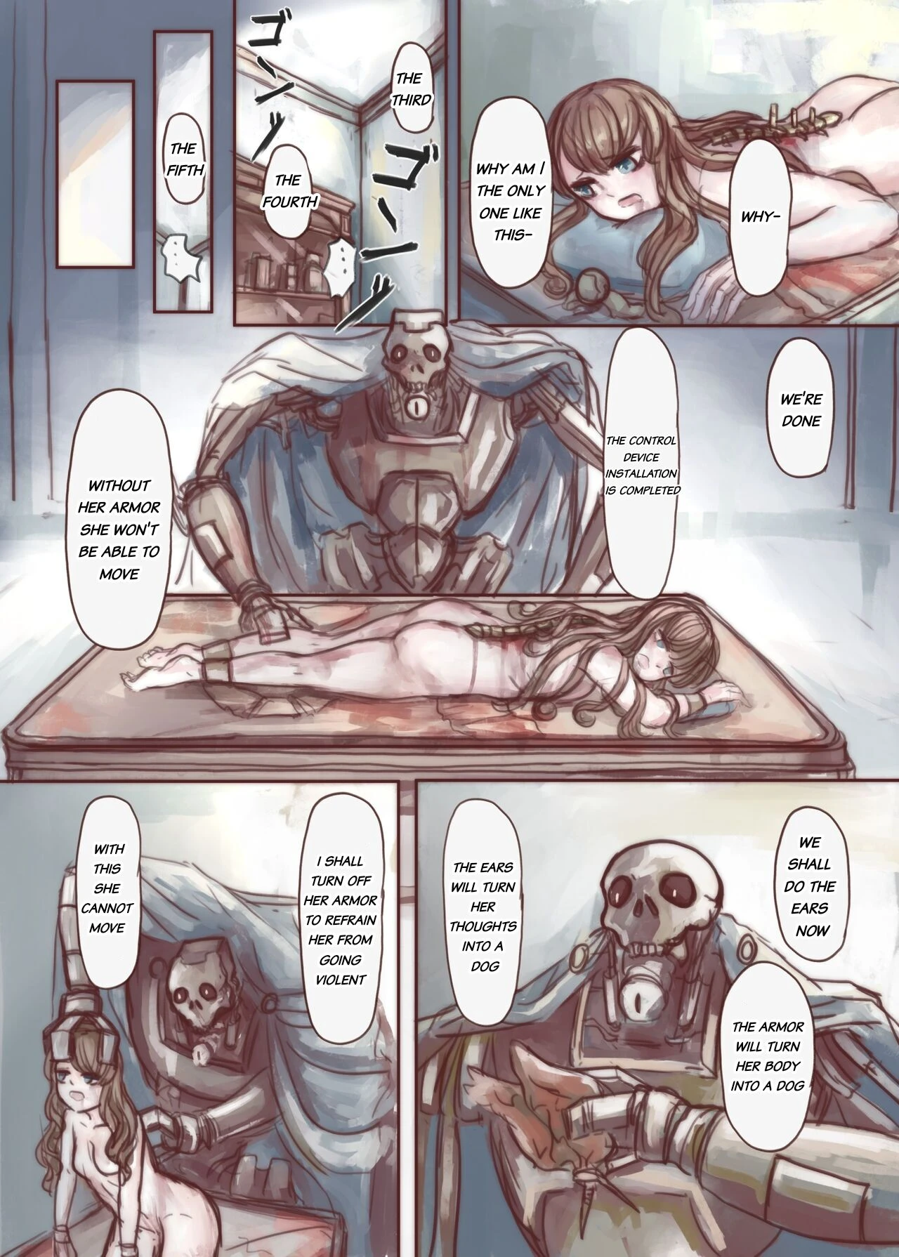 The Wealthy Young Lady Who Bought A Slave And Turned Her Into A Puppy porn comic picture 21