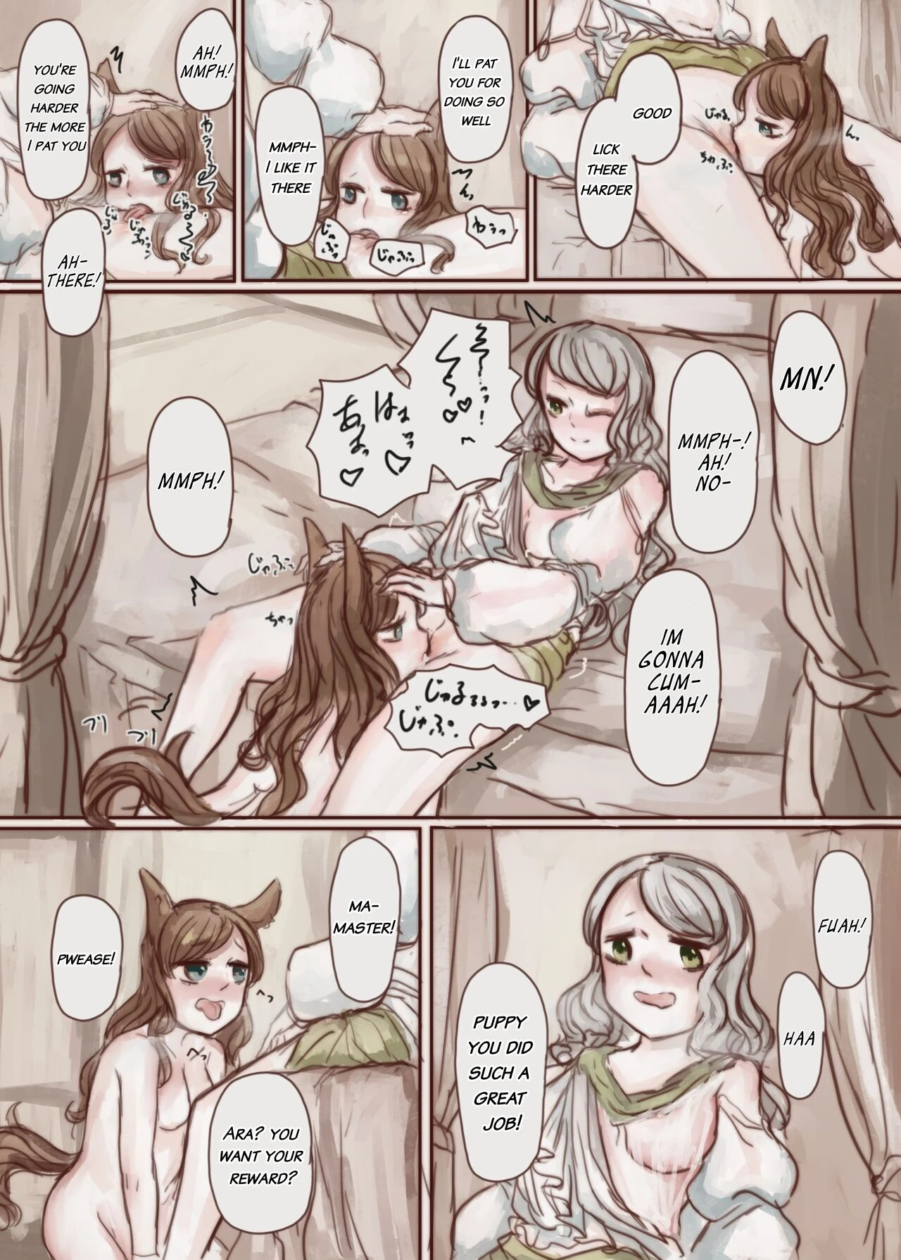 The Wealthy Young Lady Who Bought A Slave And Turned Her Into A Puppy porn comic picture 35