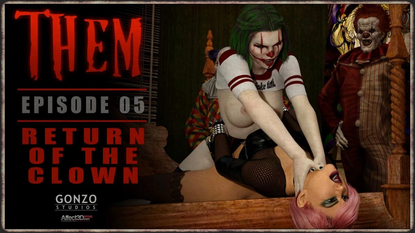 THEM 05 - Return of the clown porn comic picture 1