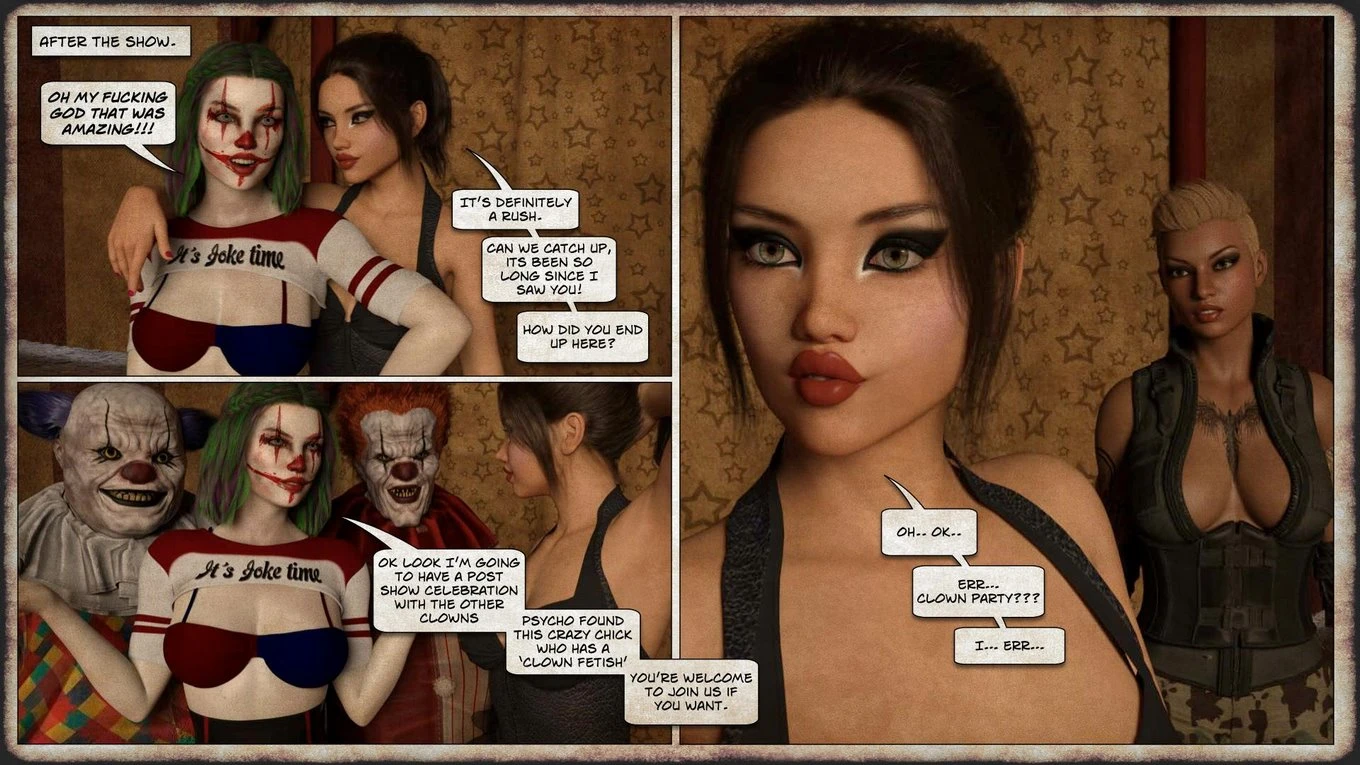 THEM 05 - Return of the clown porn comic picture 15