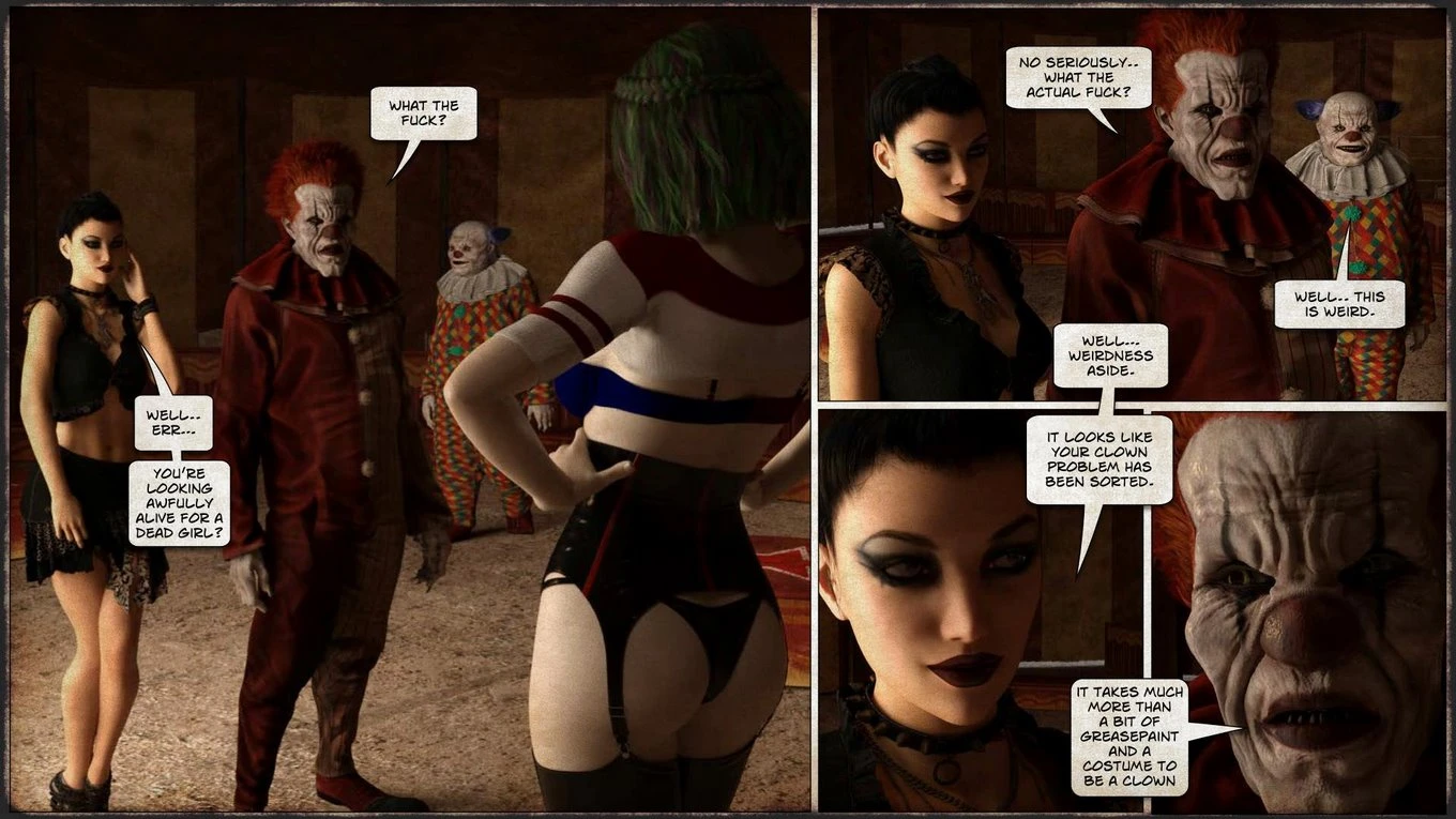 THEM 05 - Return of the clown porn comic picture 2