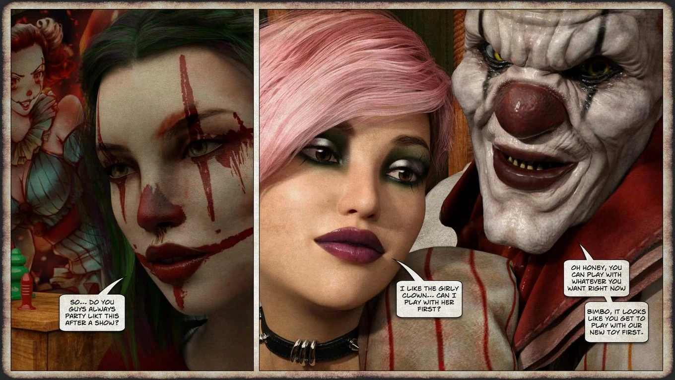 THEM 05 - Return of the clown porn comic picture 21