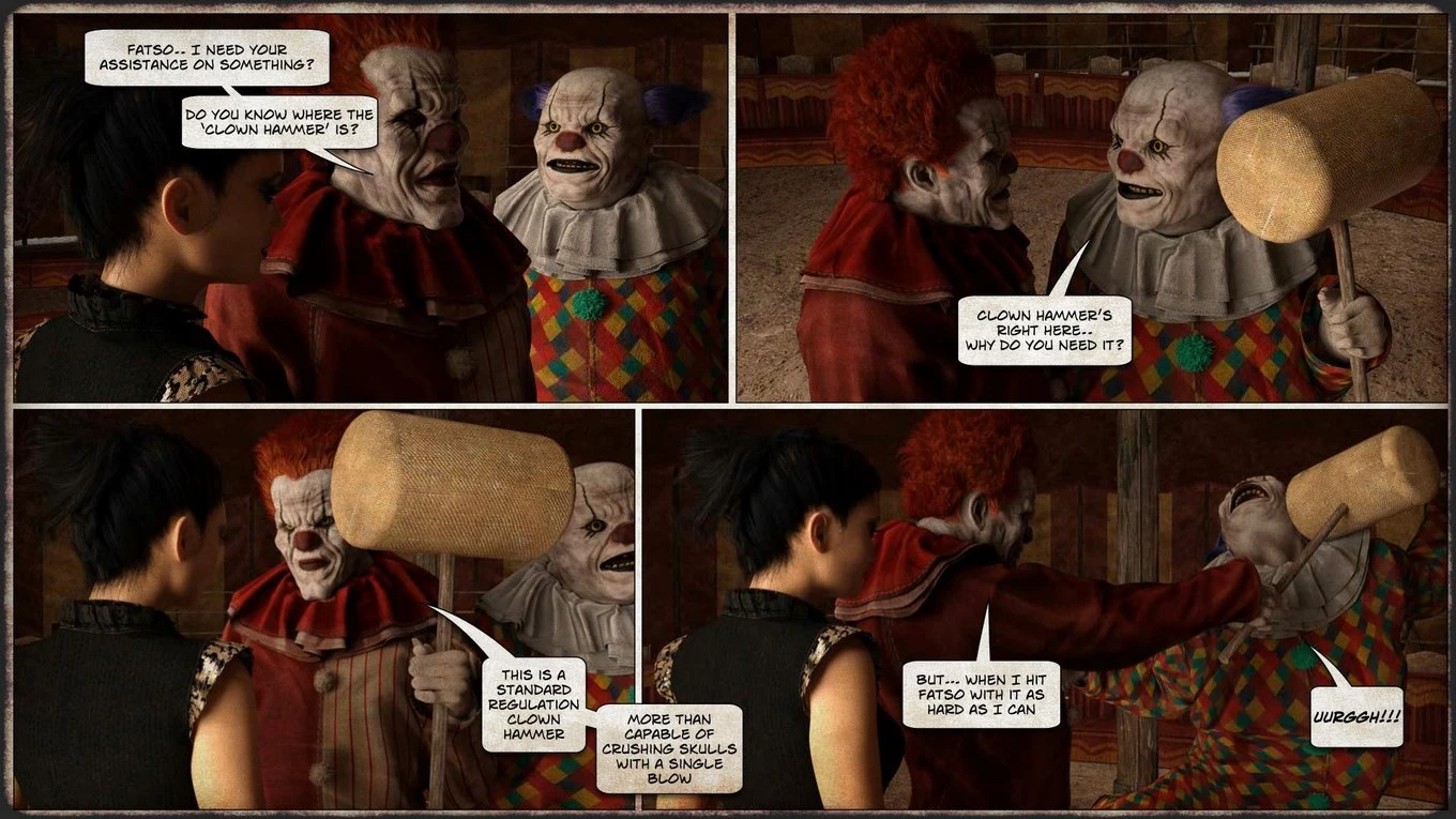 THEM 05 - Return of the clown porn comic picture 3