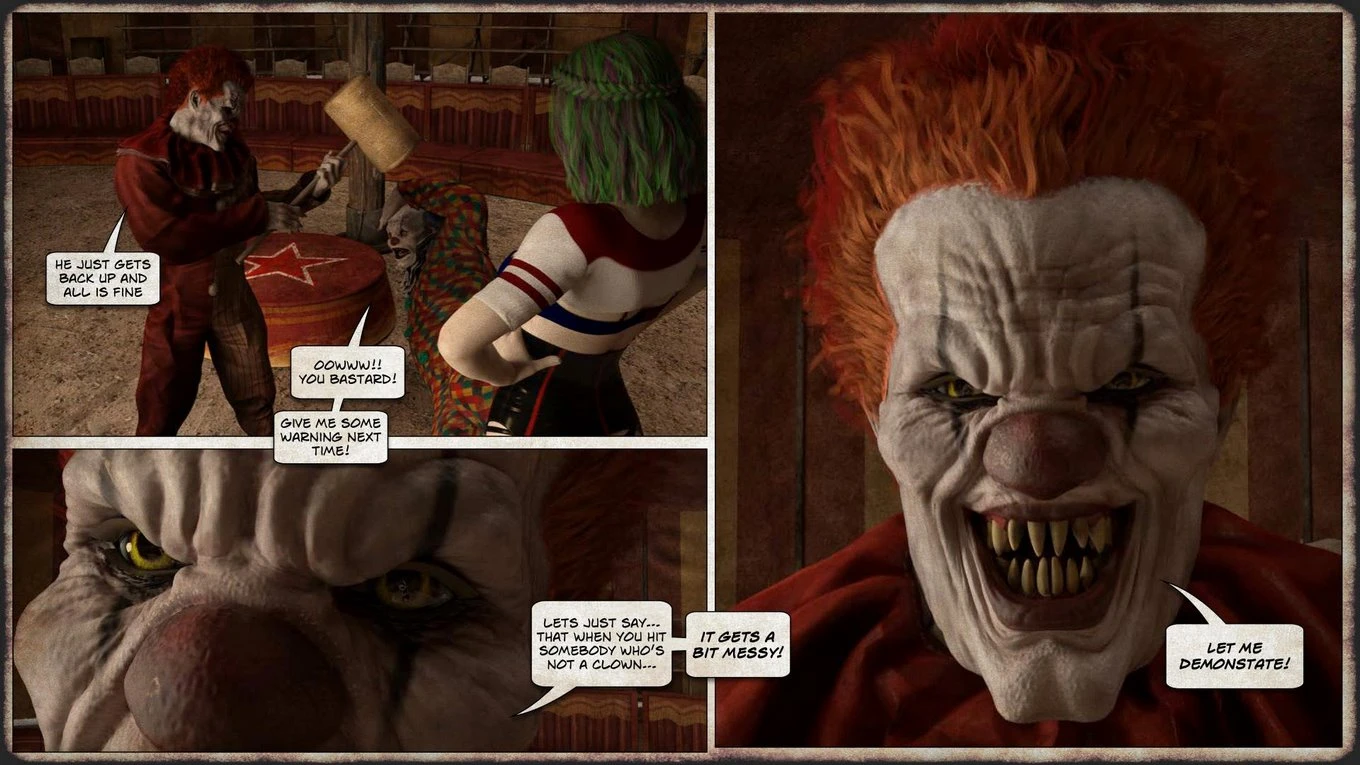 THEM 05 - Return of the clown porn comic picture 4