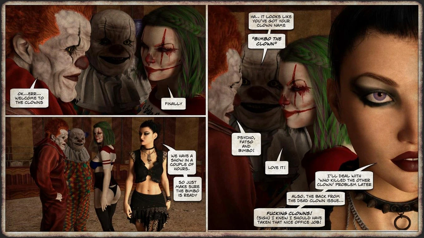 THEM 05 - Return of the clown porn comic picture 7