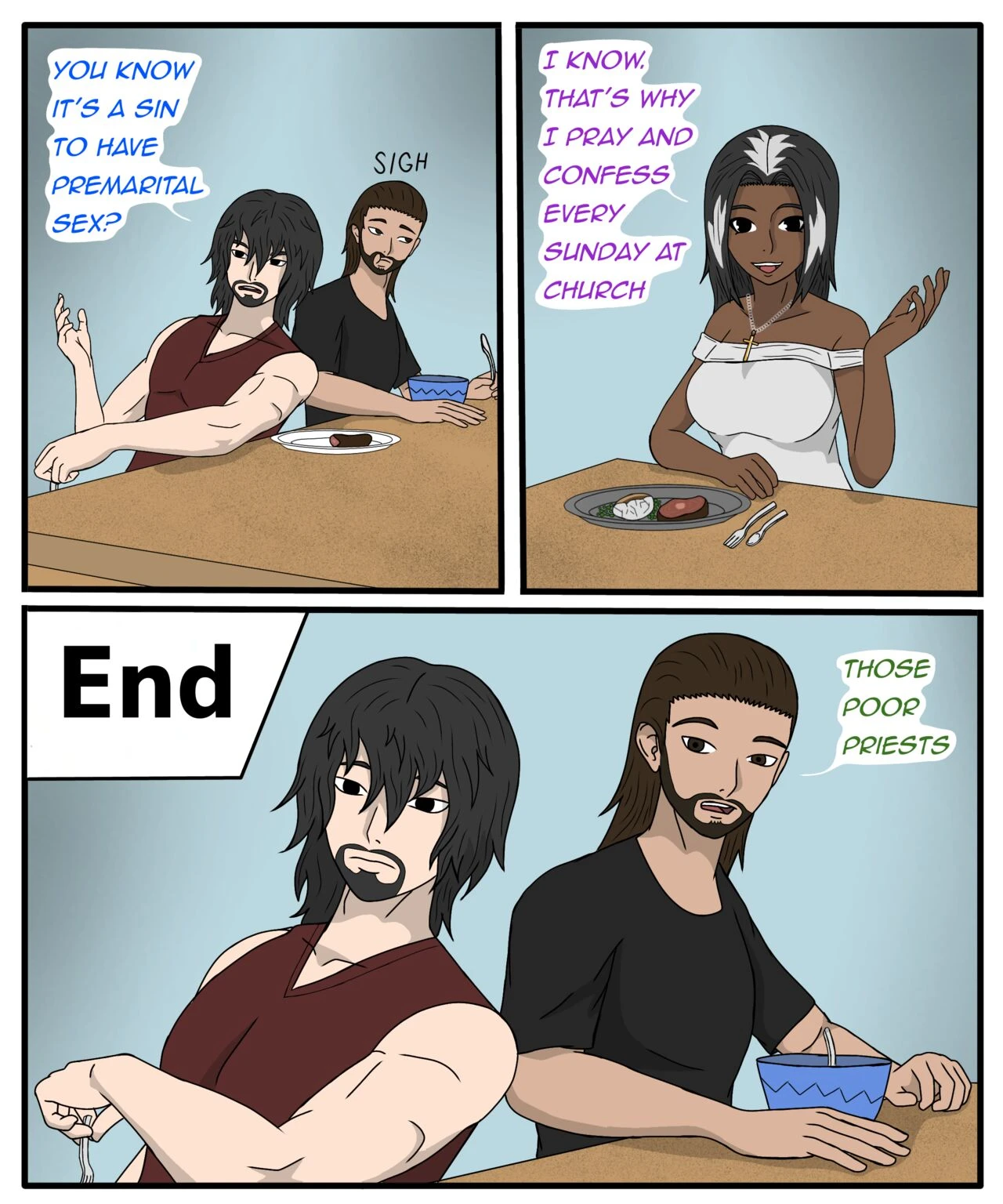 Three's Company- Oh Lord porn comic picture 10