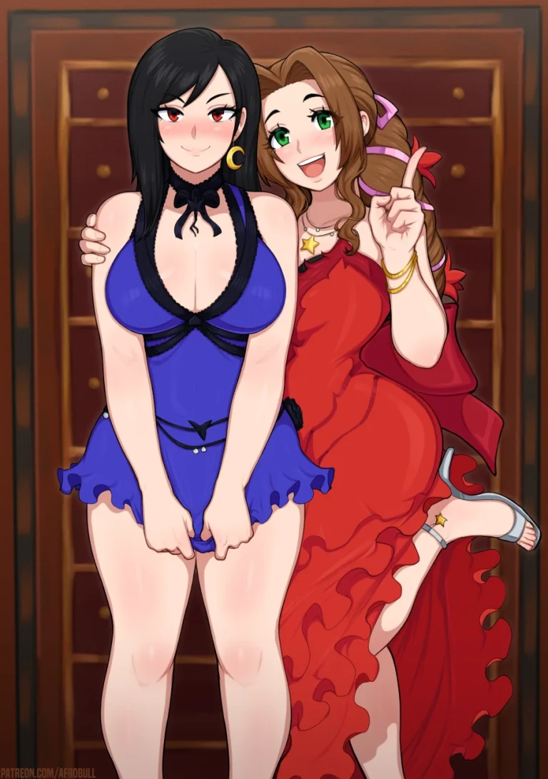 Tifa and Jessie porn comic picture 1