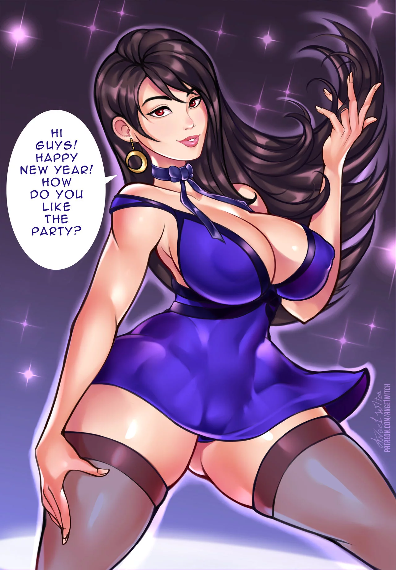 Tifa - New Years Party porn comic picture 1
