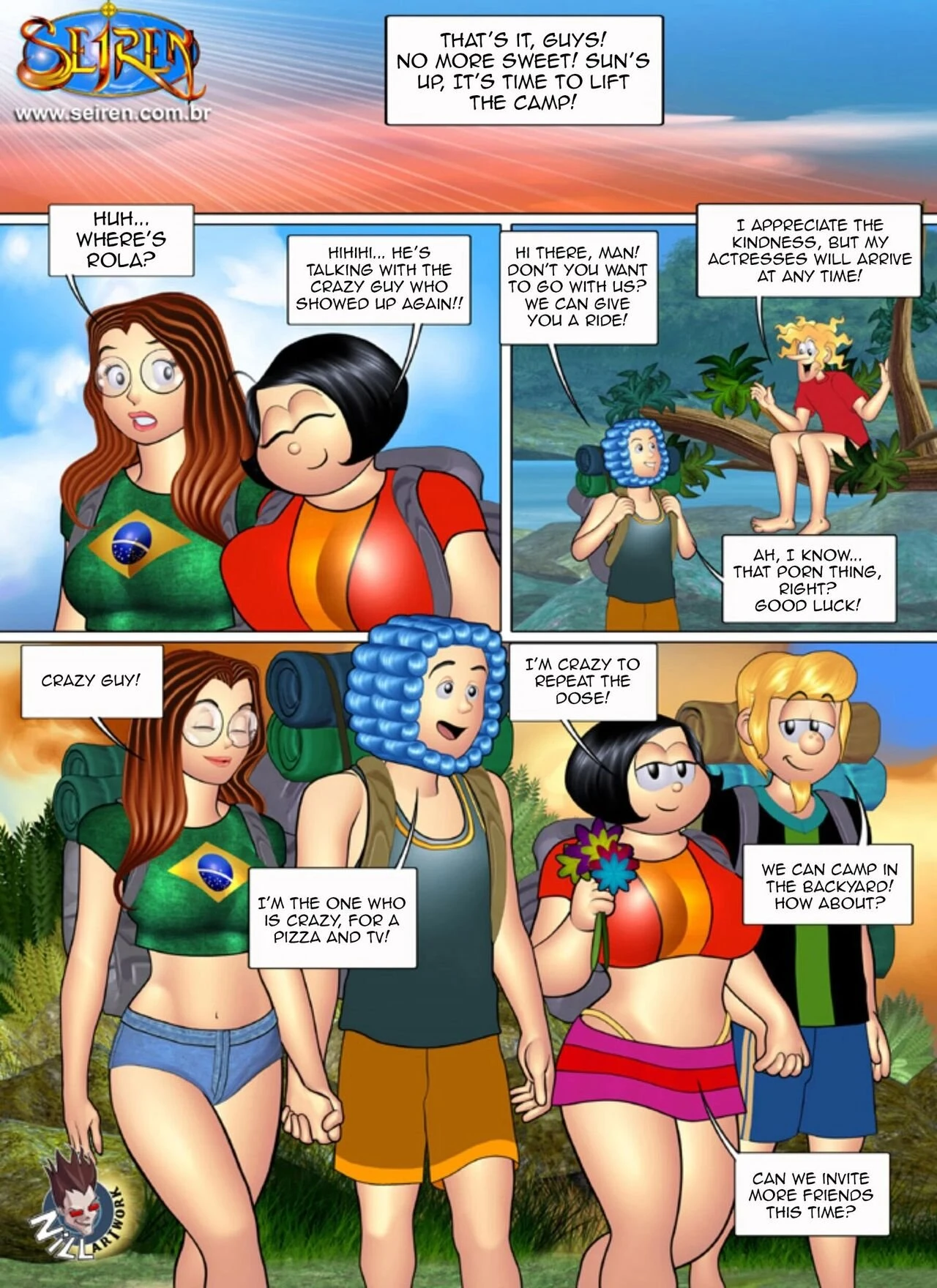 Tiina's Gang - Let's go camping porn comic picture 100