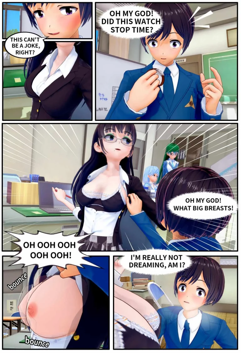 TIME STOP porn comic picture 6