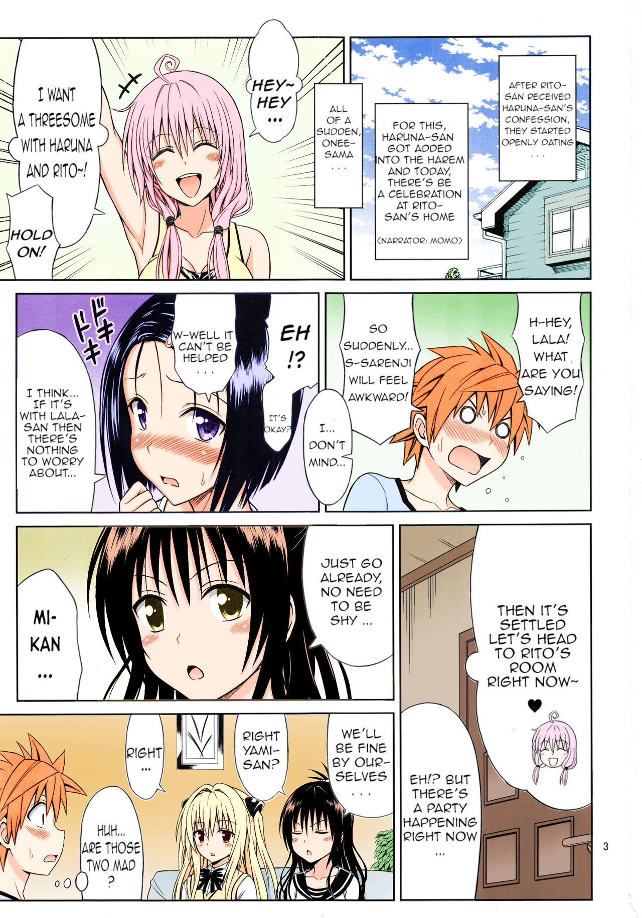 To LOVE-Ru Girls porn comic picture 2