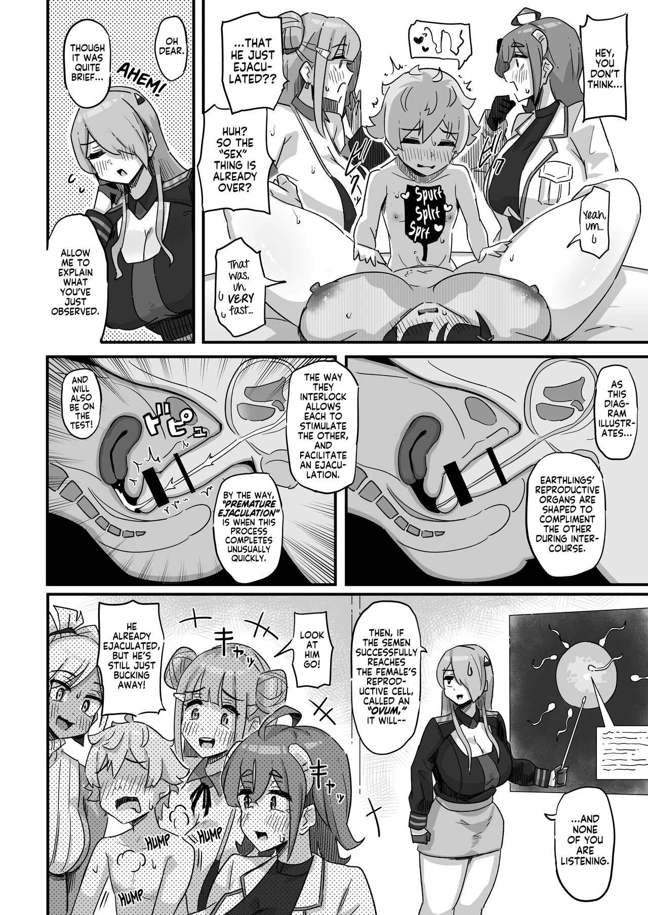 Today's Lesson is Observation of the Breeding Activities of Earthlings | Kyou no Jugyou wa, Chikyuujin no Hanshoku Katsudou no Kansatsu desu porn comic picture 19