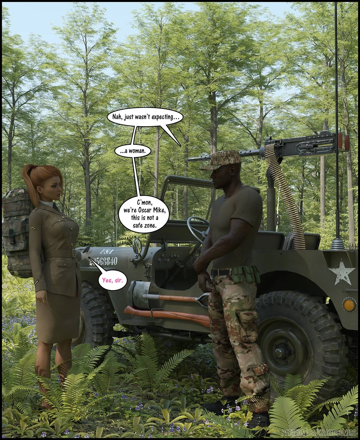 Together In The Army Now porn comic picture 9
