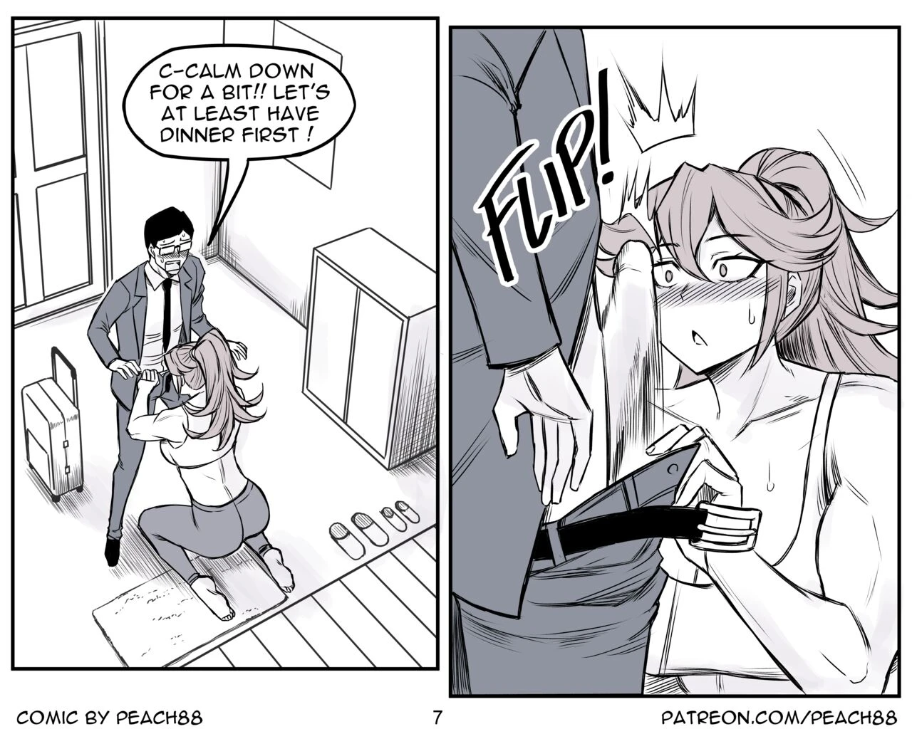 Tomboy GF porn comic picture 122