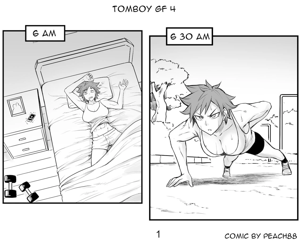 Tomboy GF porn comic picture 16