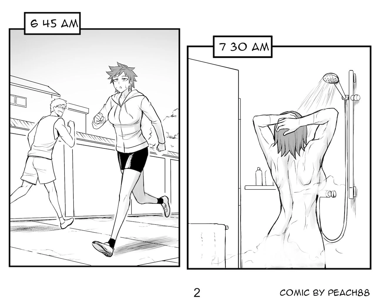 Tomboy GF porn comic picture 17