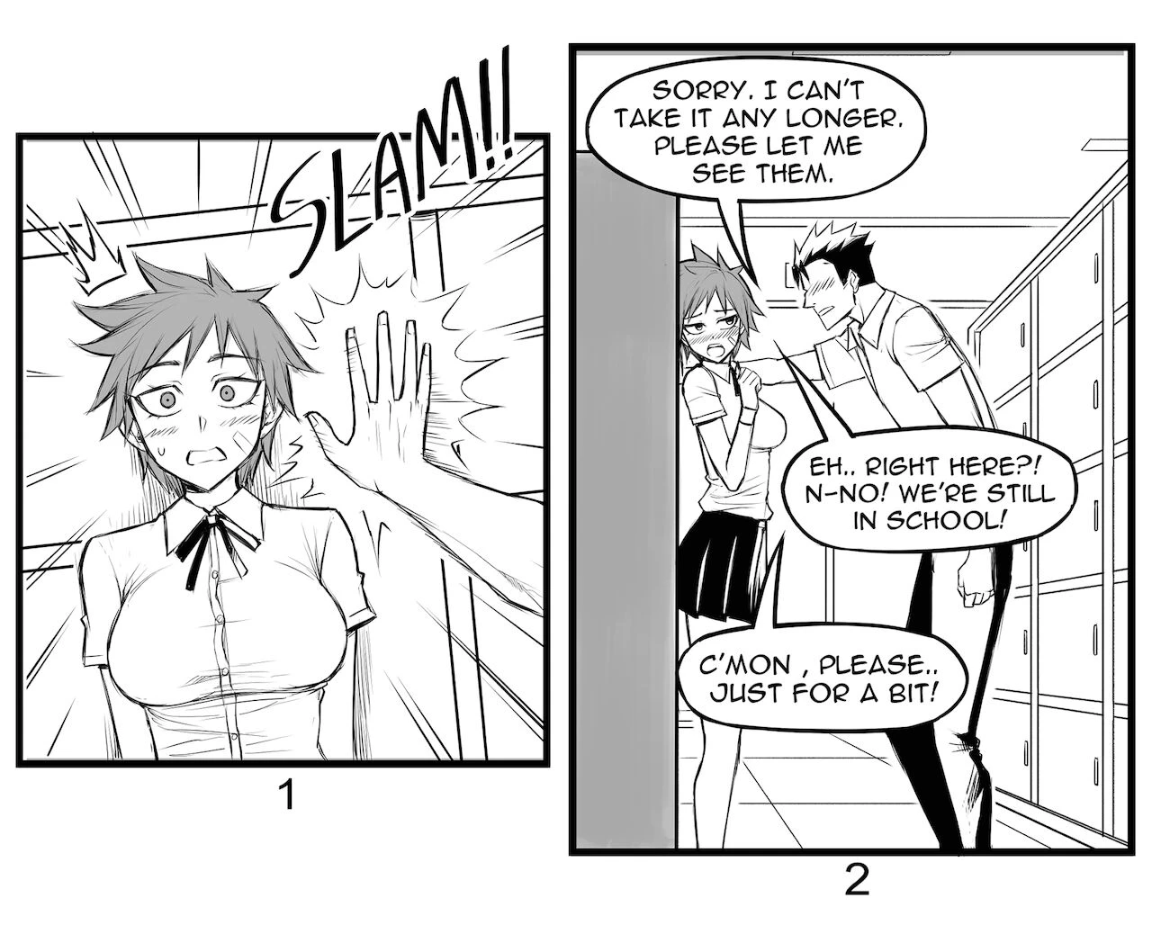 Tomboy GF porn comic picture 2