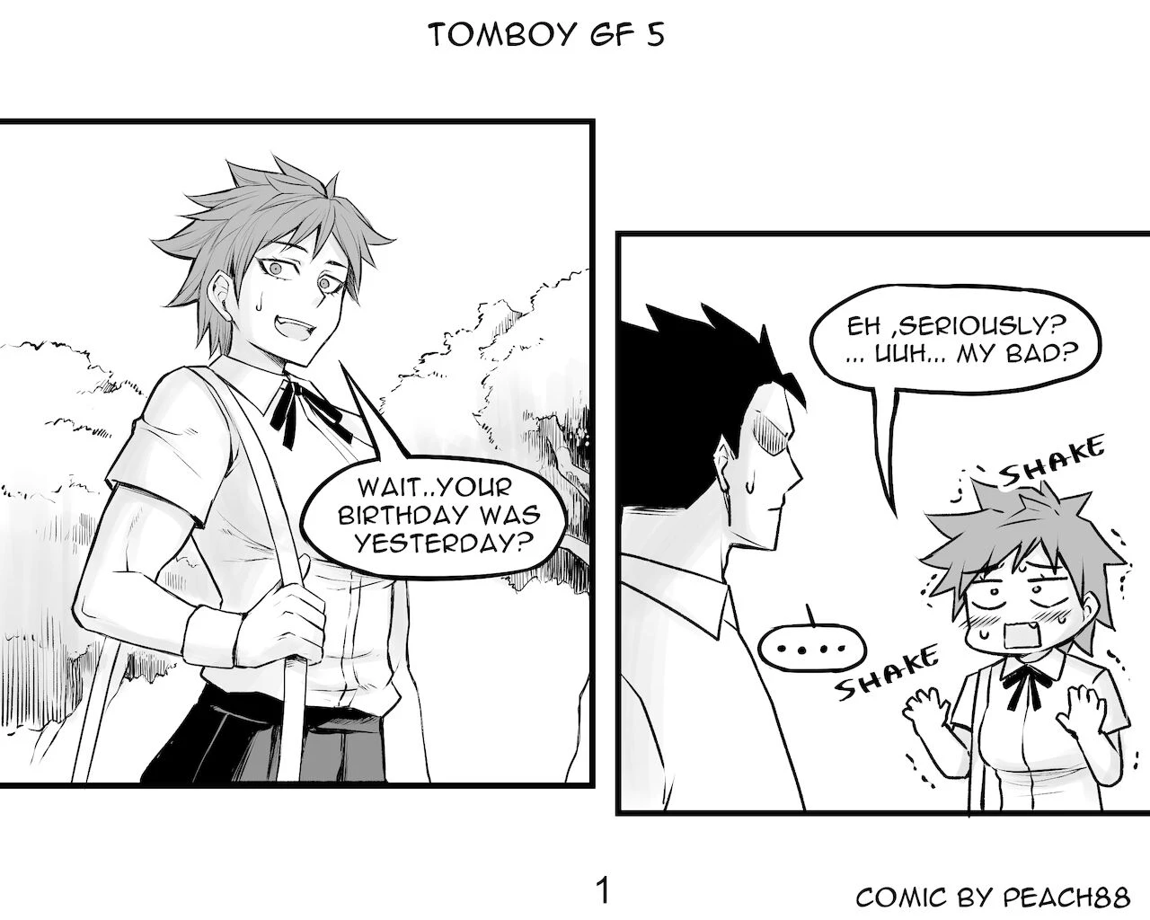 Tomboy GF porn comic picture 24