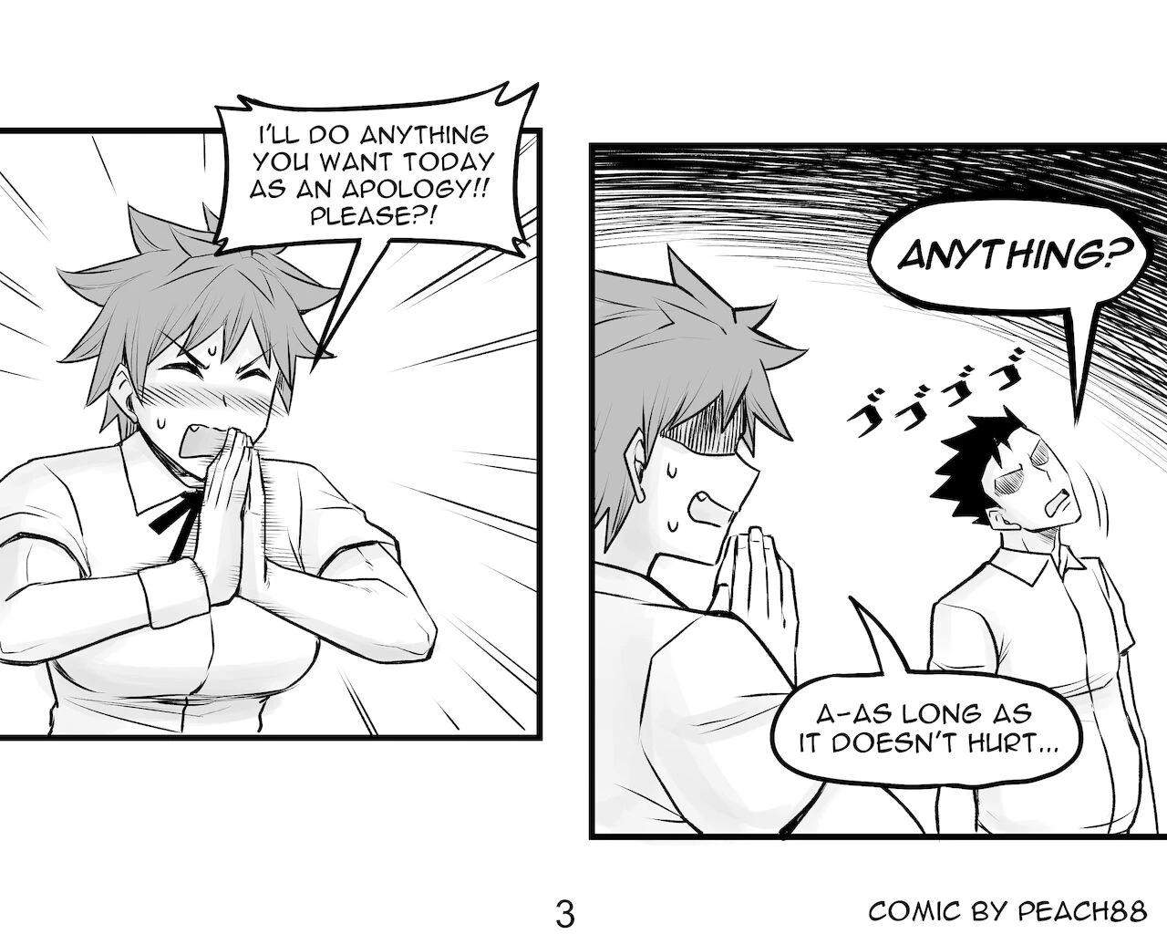 Tomboy GF porn comic picture 26