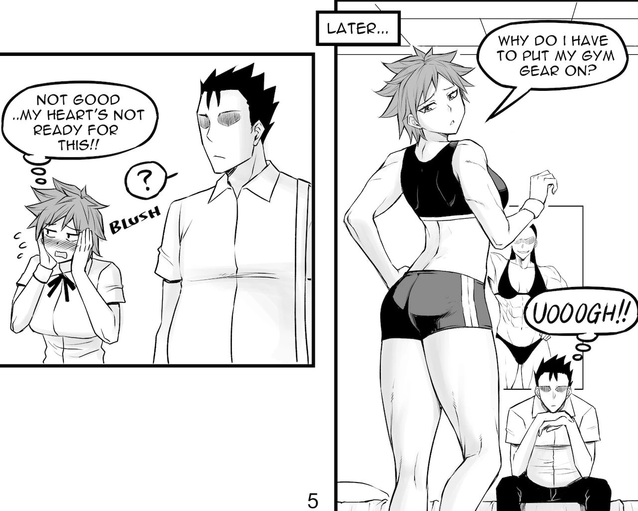 Tomboy GF porn comic picture 28