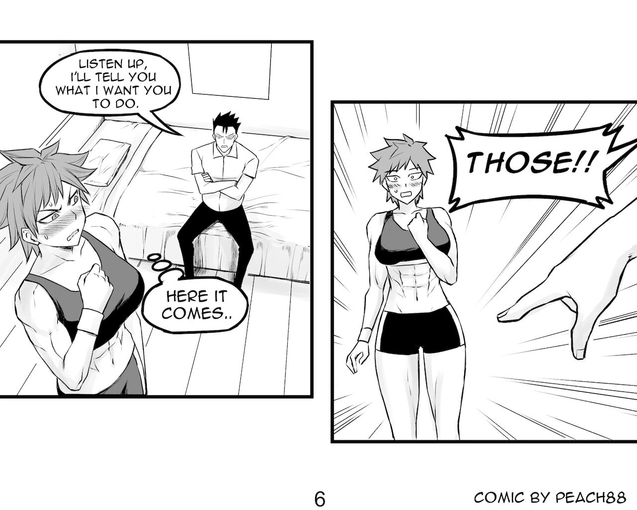 Tomboy GF porn comic picture 29