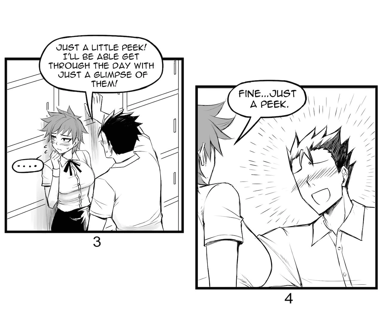 Tomboy GF porn comic picture 3