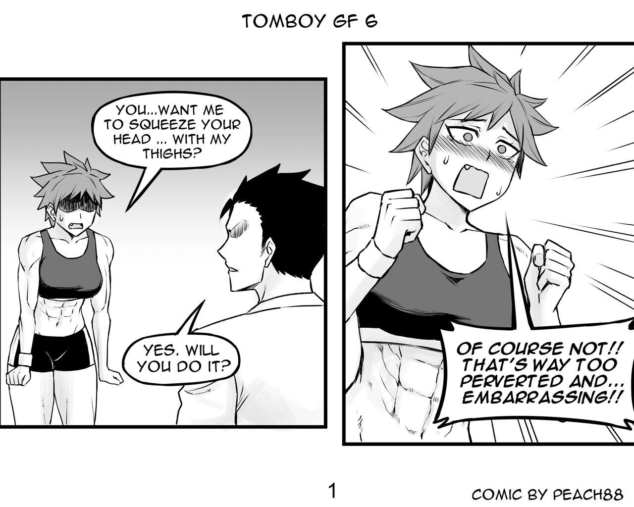Tomboy GF porn comic picture 32
