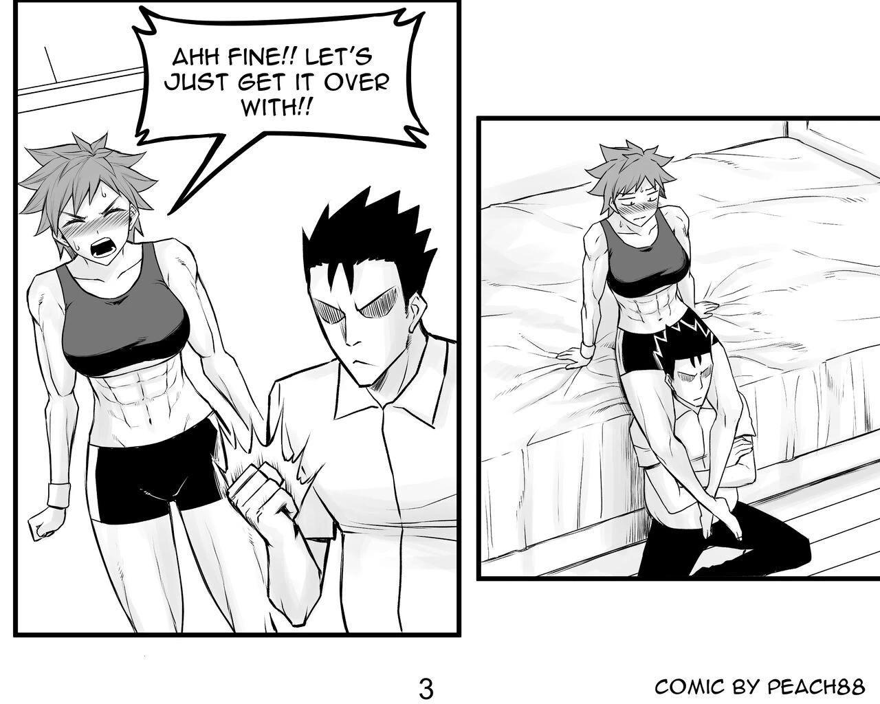 Tomboy GF porn comic picture 34