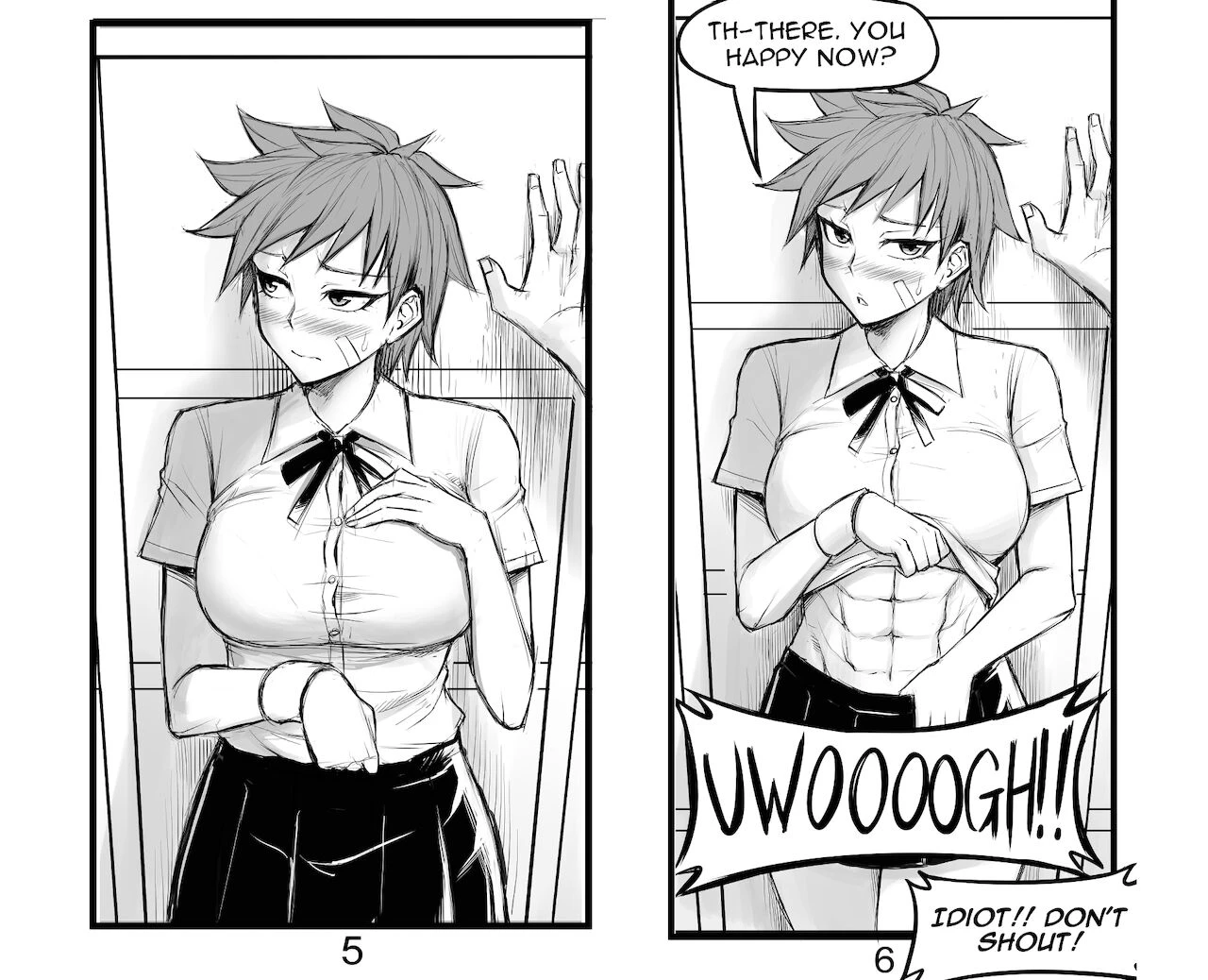 Tomboy GF porn comic picture 4