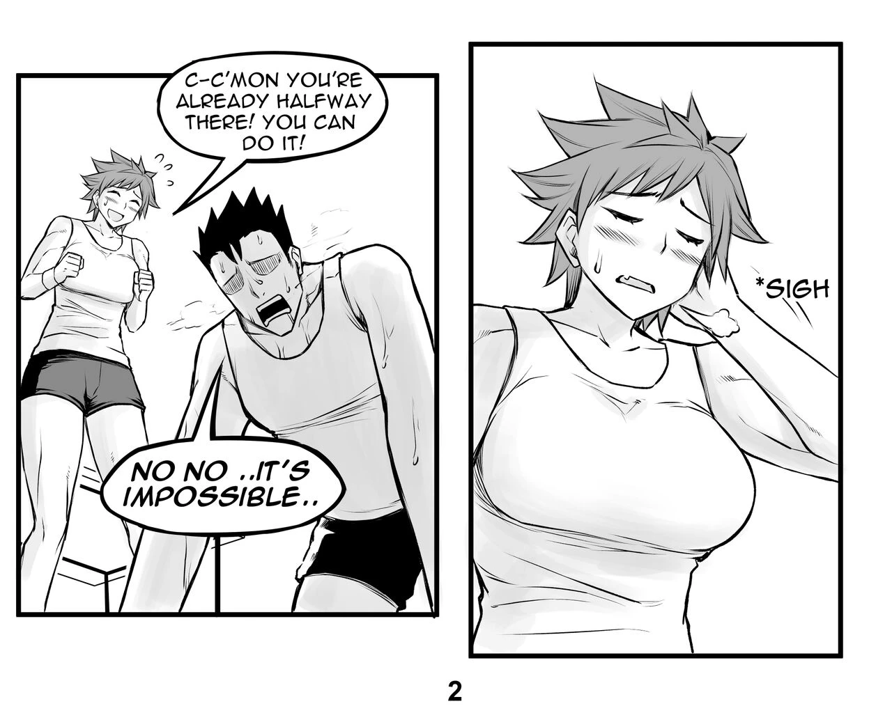Tomboy GF porn comic picture 44
