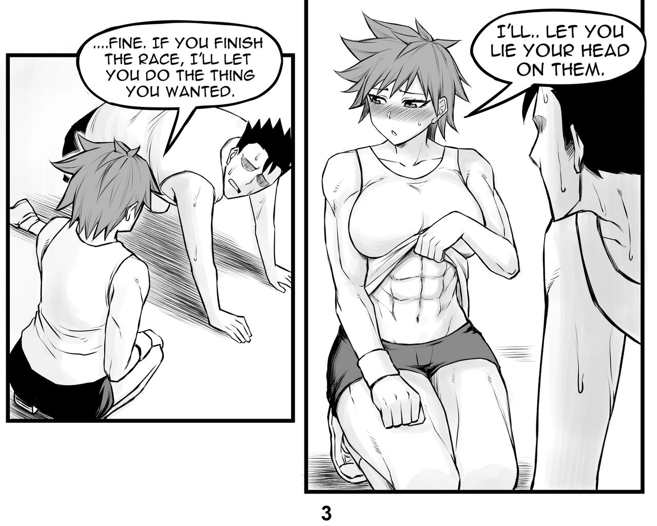 Tomboy GF porn comic picture 45