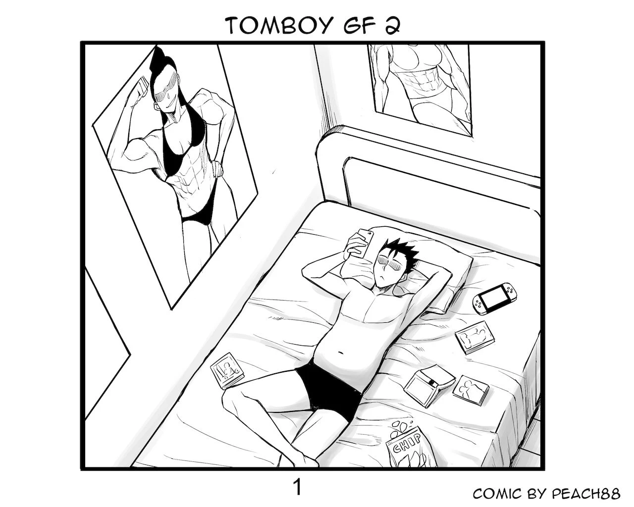 Tomboy GF porn comic picture 5