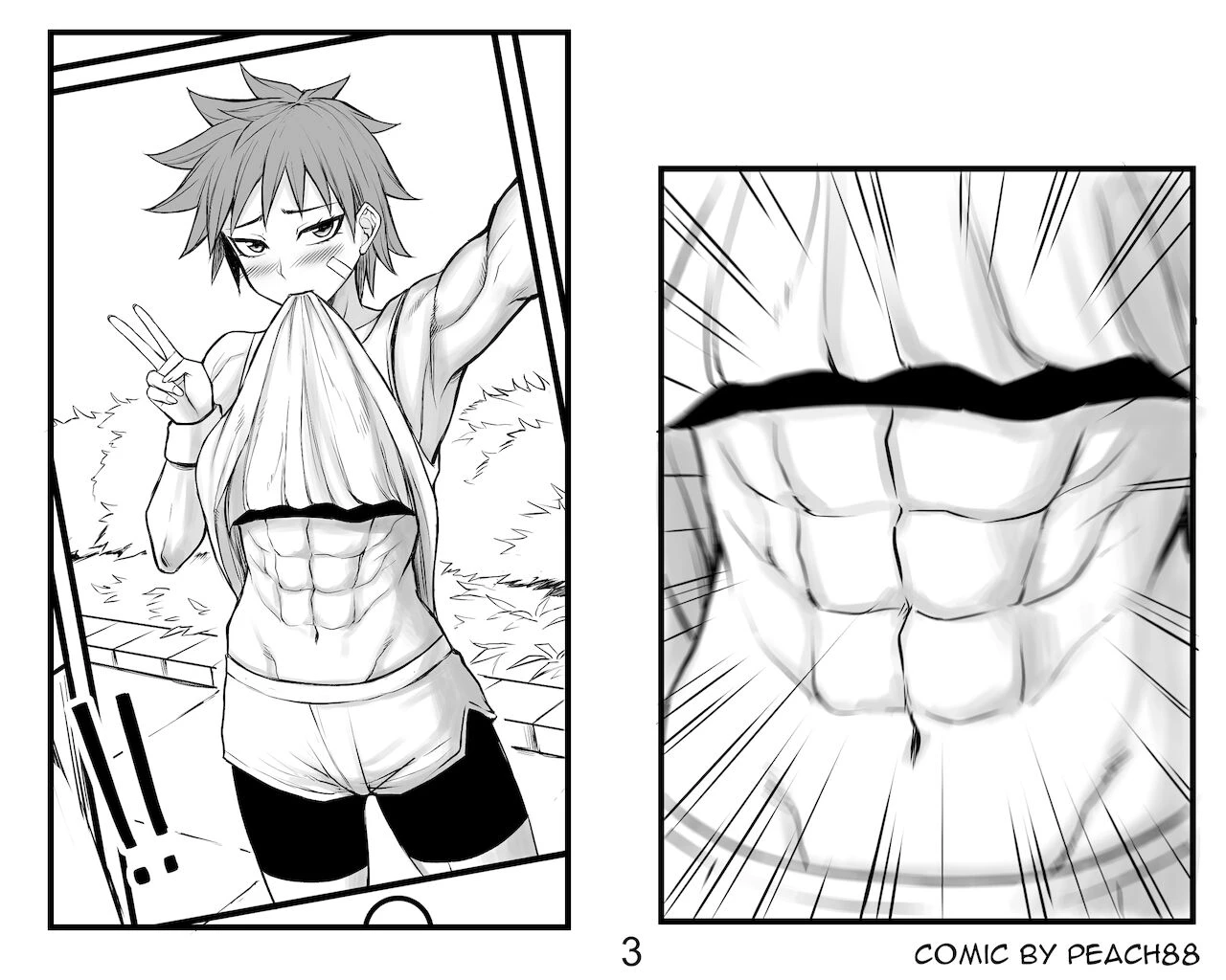 Tomboy GF porn comic picture 7