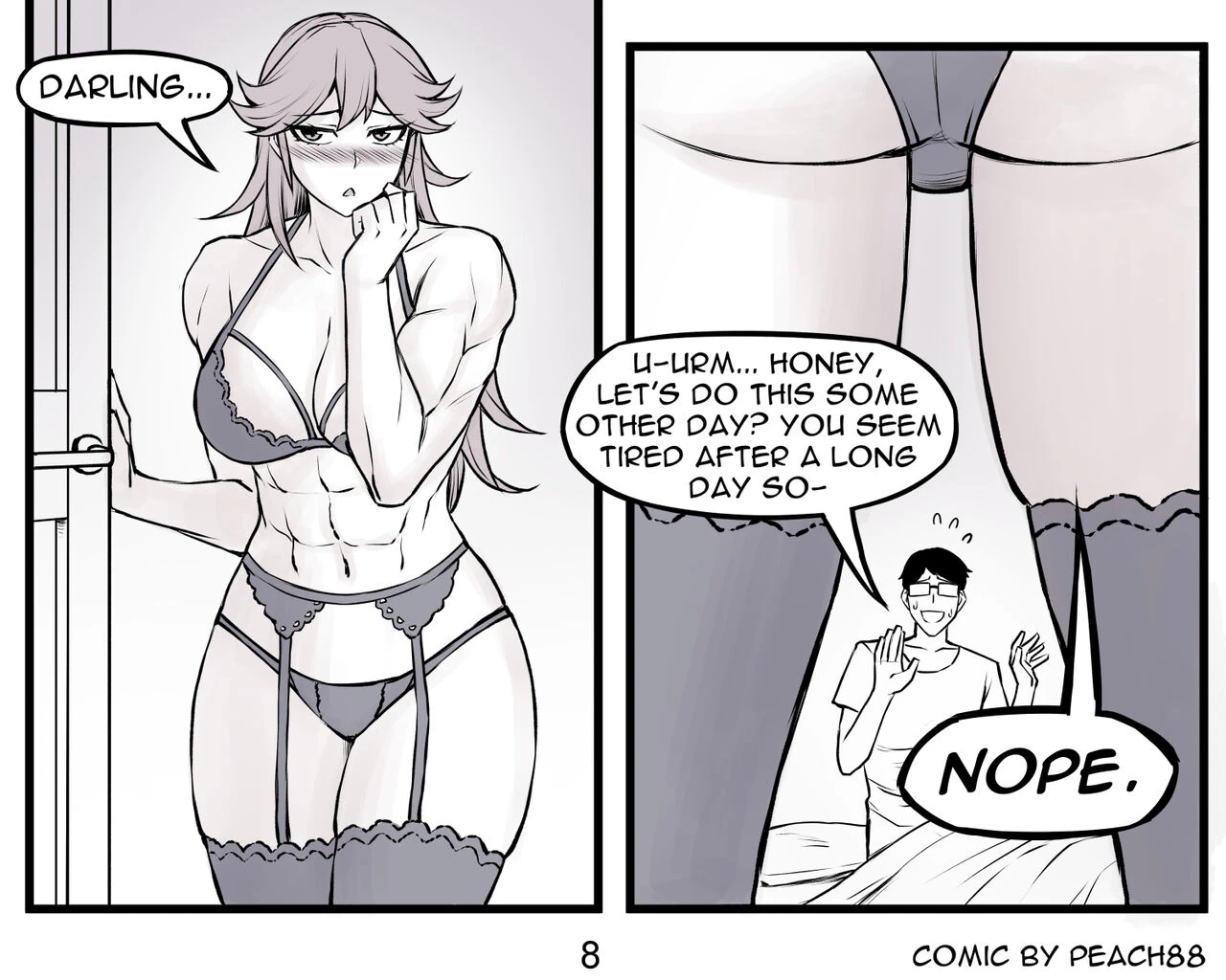 Tomboy GF porn comic picture 70
