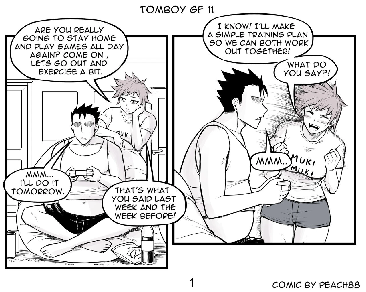 Tomboy GF porn comic picture 72