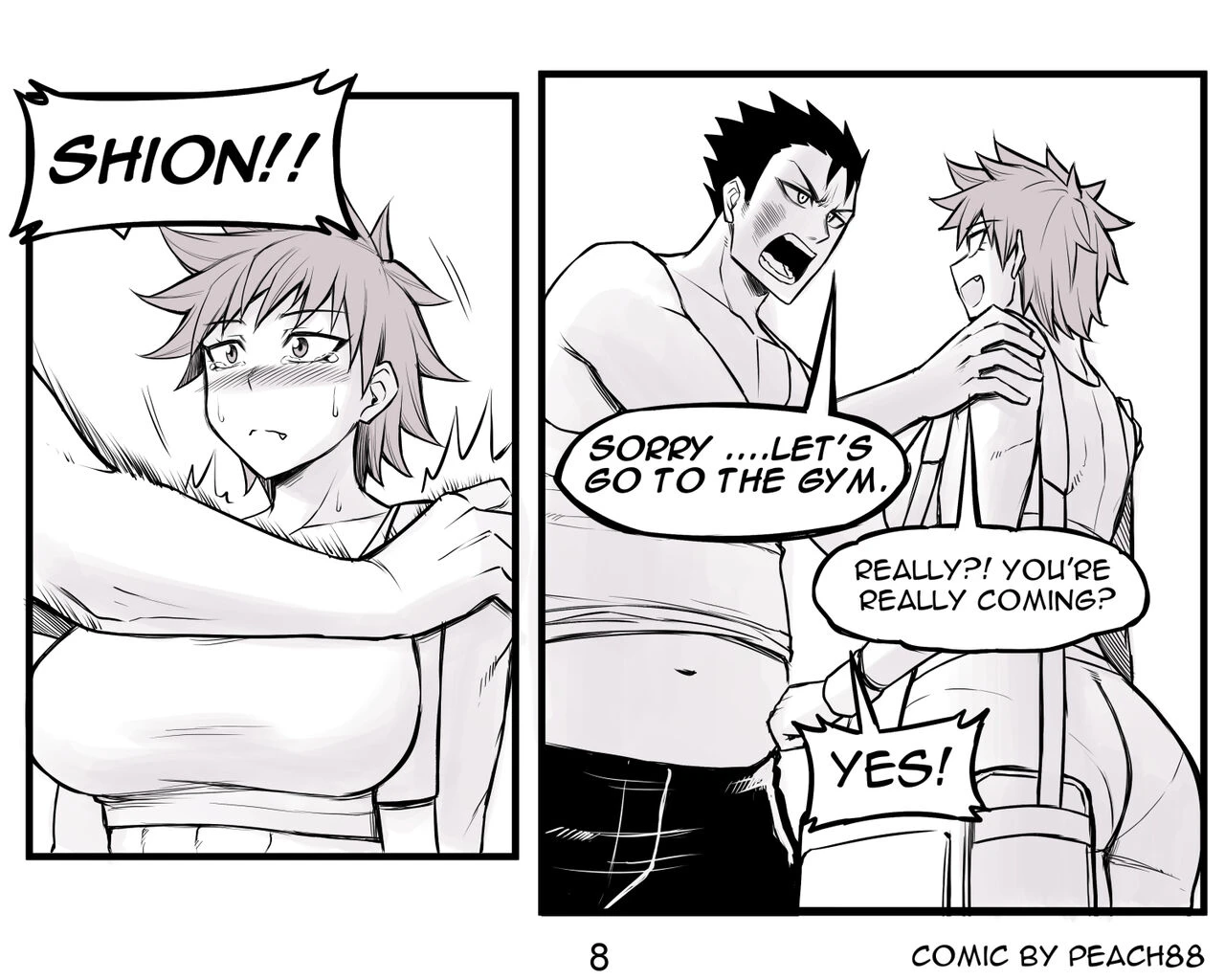 Tomboy GF porn comic picture 79