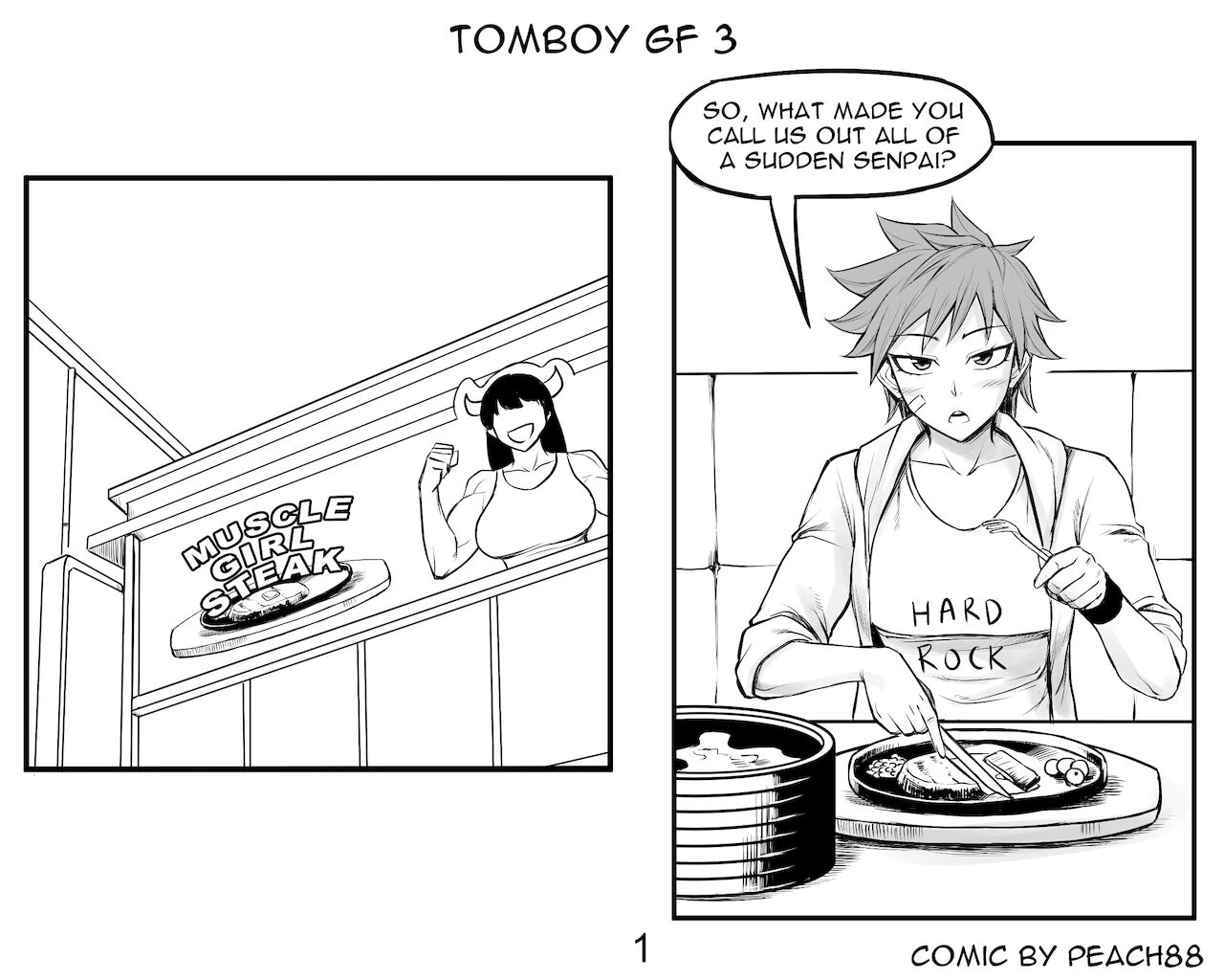 Tomboy GF porn comic picture 9