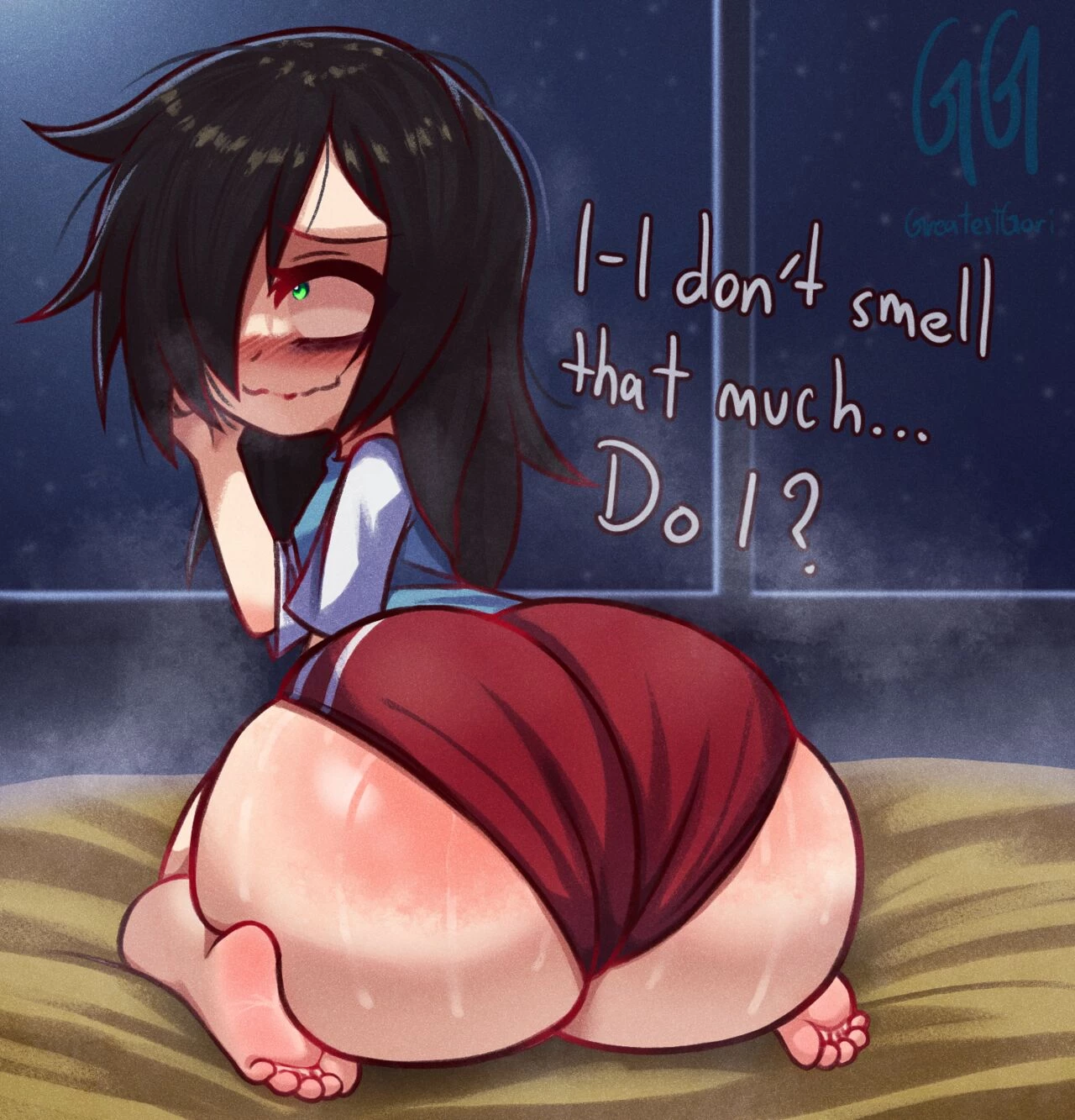 Tomoko Stinks Real Good porn comic picture 1