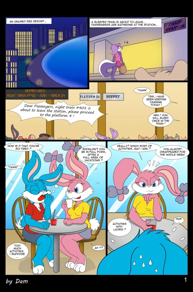 Toons on a Train porn comic picture 1