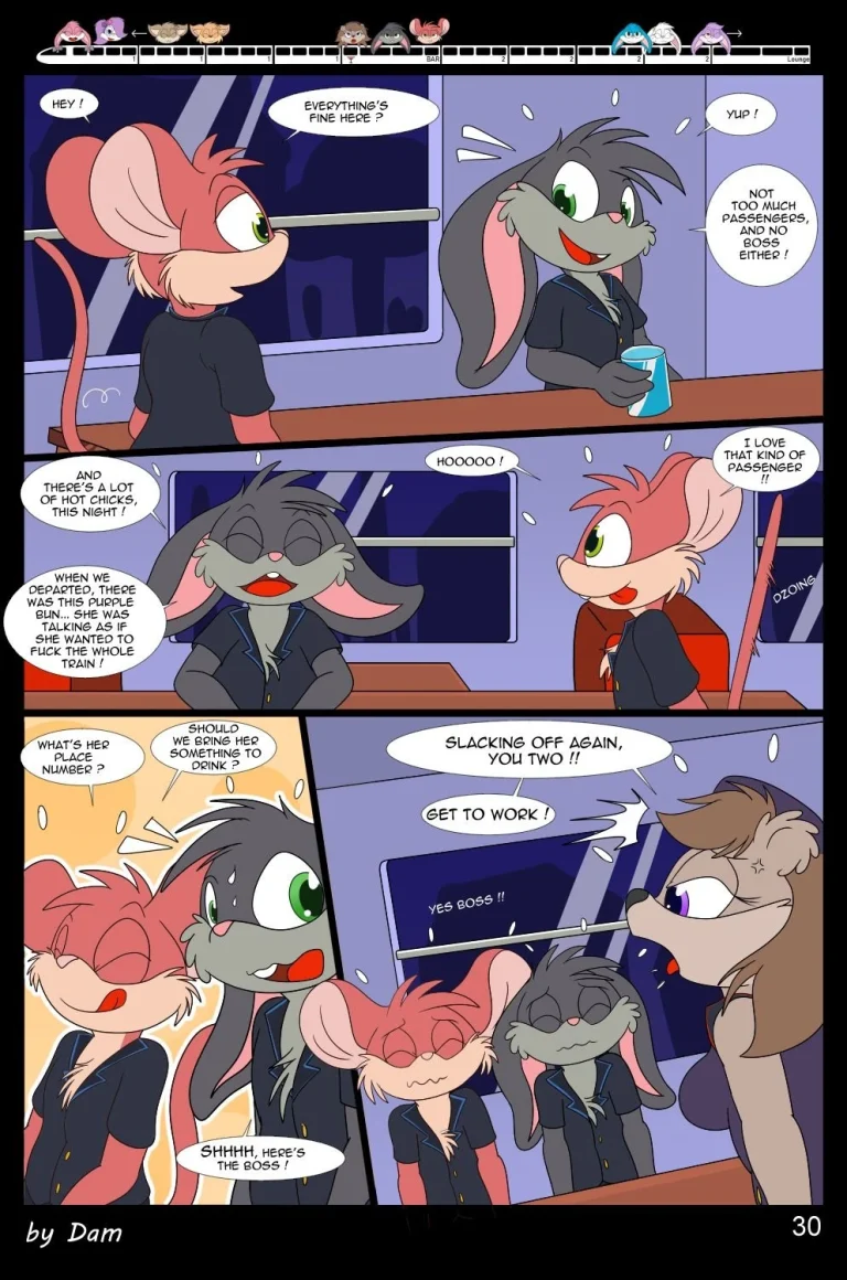 Toons on a Train porn comic picture 30