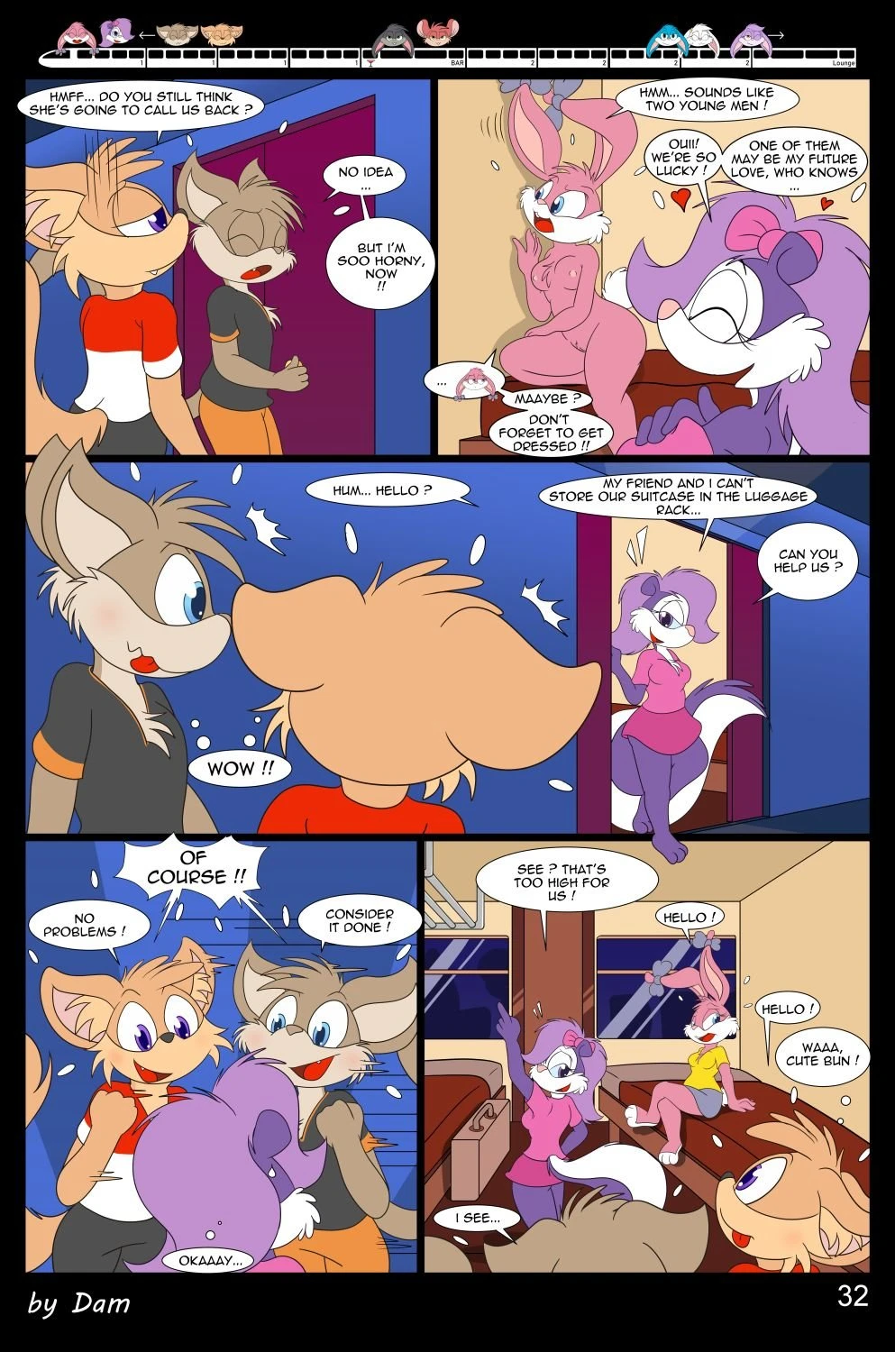 Toons on a Train porn comic picture 32