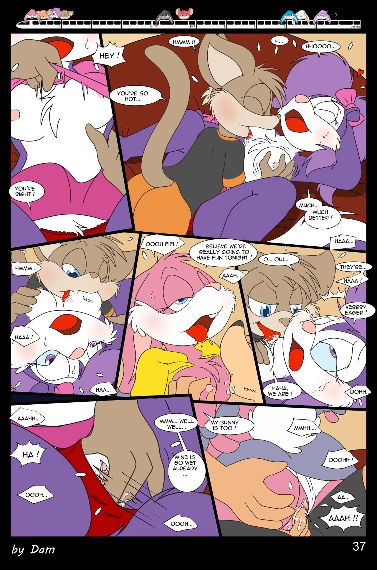 Toons on a Train porn comic picture 37