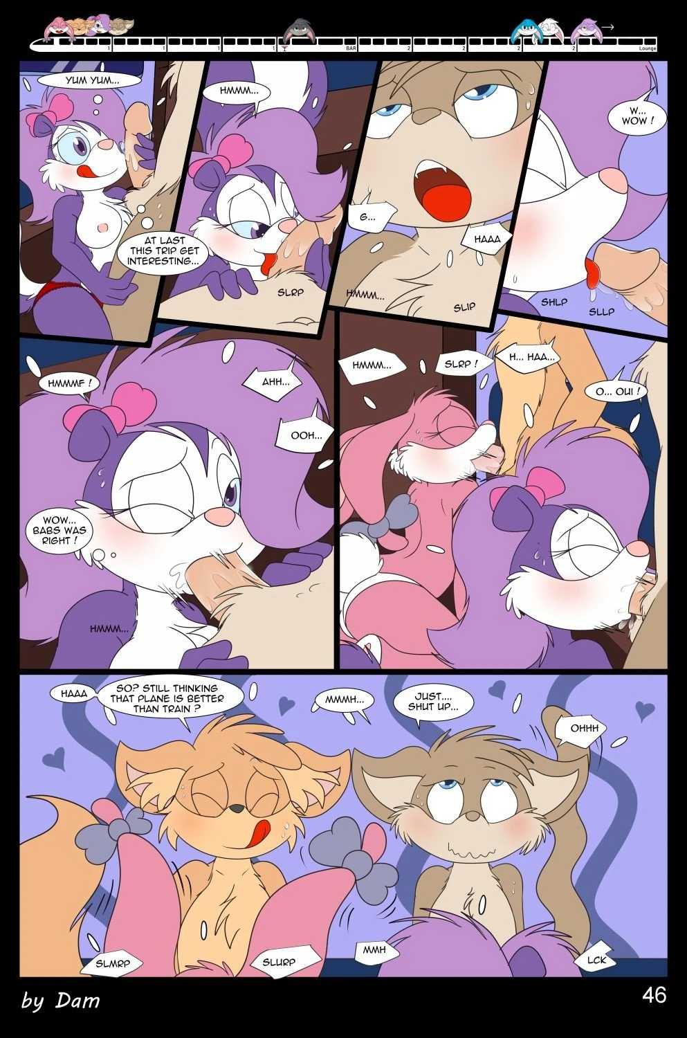Toons on a Train porn comic picture 46