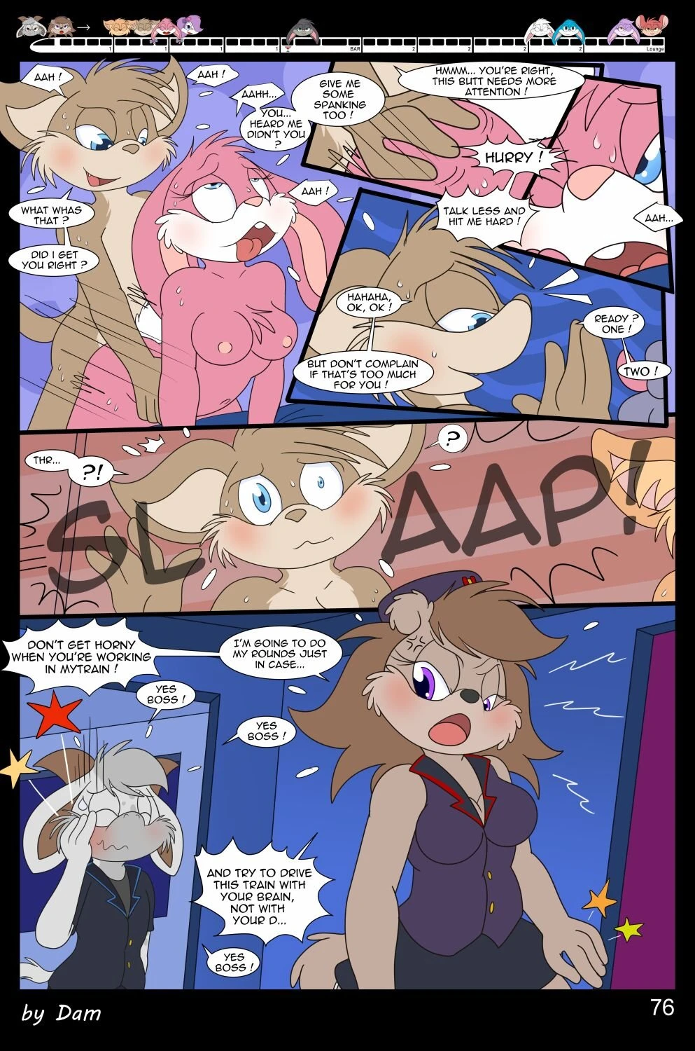 Toons on a Train porn comic picture 76